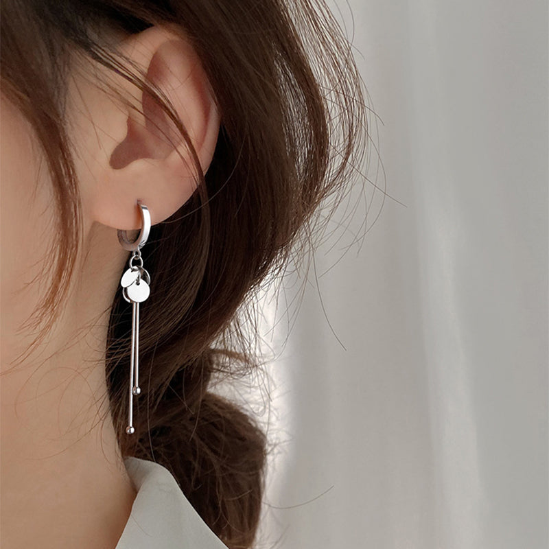 High Sense Of Ins Cold Wind Show Face Thin Earrings