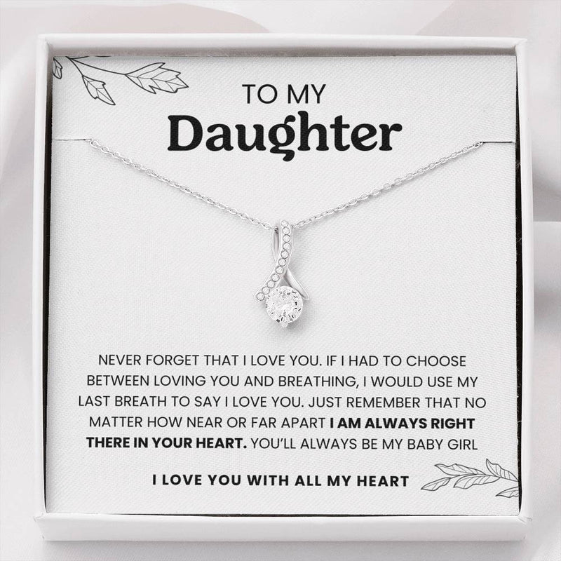 Zircon Pendant Necklace Gift For Daughter