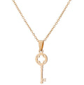 Stainless Steel Temperament Simple Key Clavicle Chain