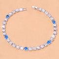 European And American Fashion Accessories Full Diamond Devil's Eye Anklet