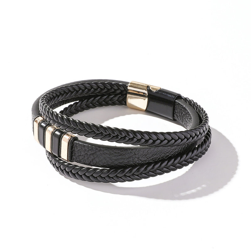 Simple And Fashionable Punk Style Magnetic Multi-layer Bracelet Bracelet