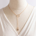 Fashion Small Jewelry, Simple Ins Style Small Circle Necklace, Trendy Diamond Necklace