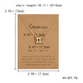 Personality Symbol Edition Silver Twelve Constellation Alloy Paper Card Necklace