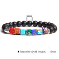 Natural Stone Bead Bracelet Men's Square Emperor Stone Charm Bracelet