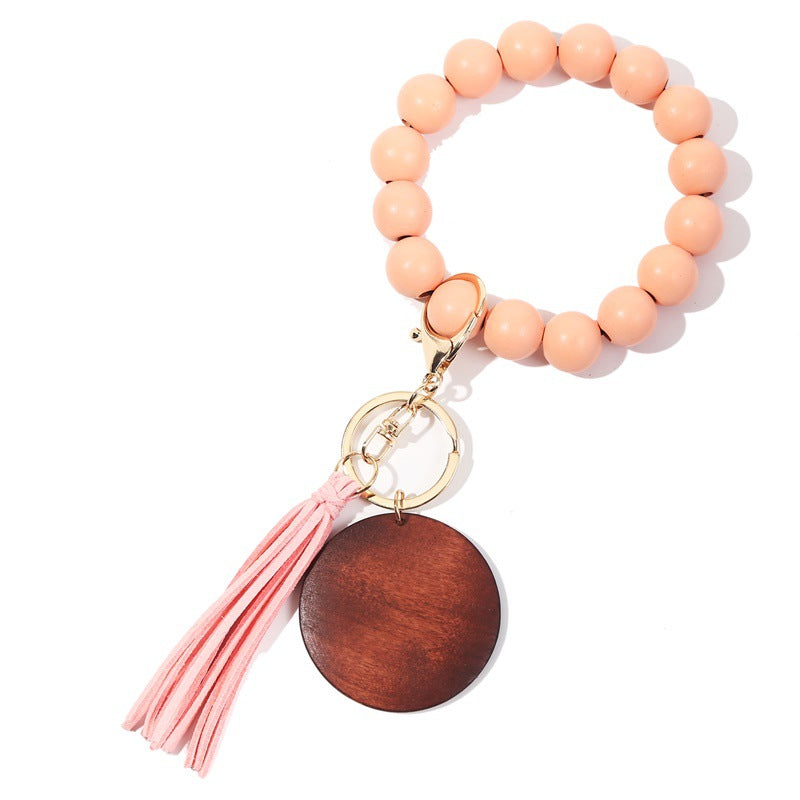 Korea Velvet Tassel Bracelet Keychain DIY