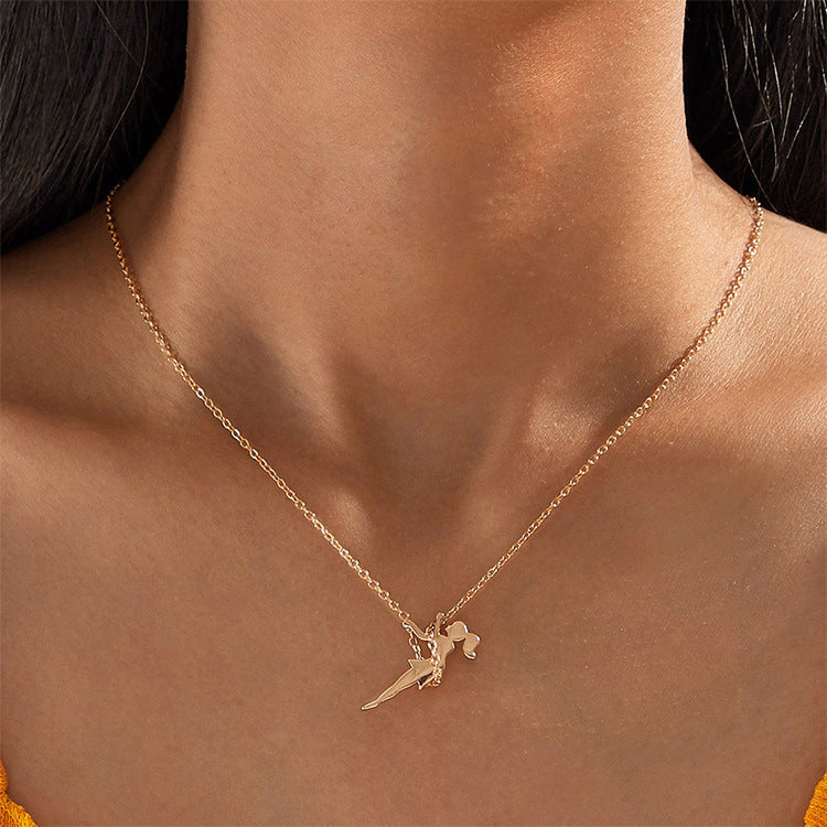 Elegant Temperament Girl Swing Clavicle Chain Fashionable And Simple