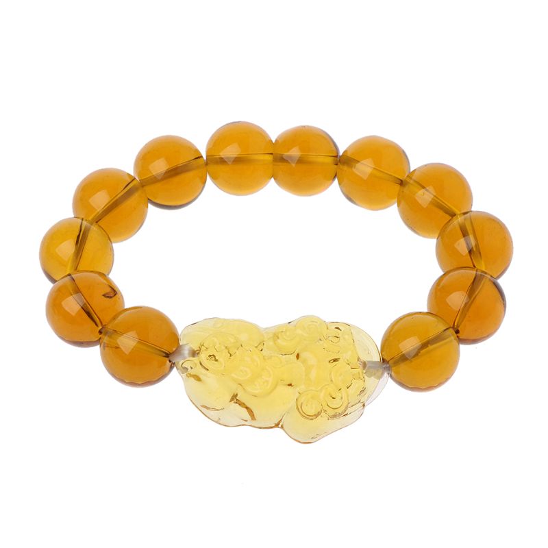 Men And Women Lucky Black Agate Beads Bracelet