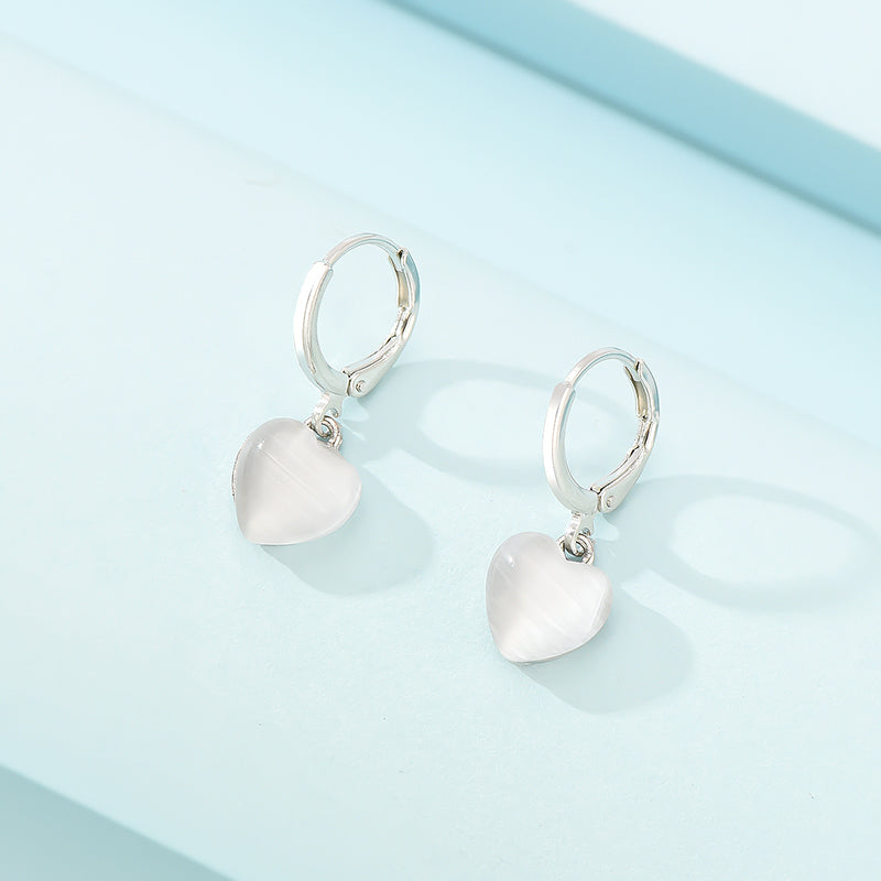 Three-dimensional Love Circle Earrings Minimalist