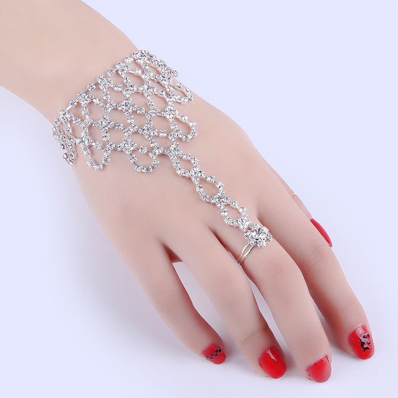 Jewelry Premium Rhinestone Bow Finger Bracelet