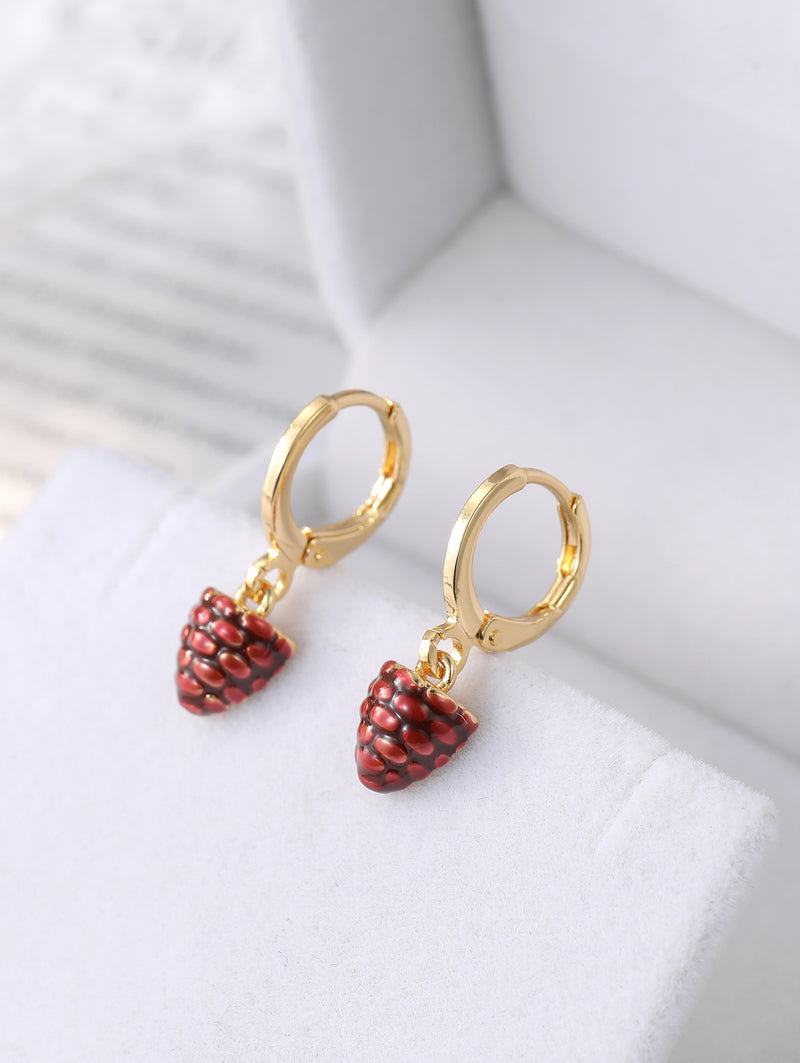 Personalized Solid Color Dual-use Short Earrings