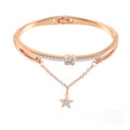 Women's Fashion Simple Pentagram Diamond Bracelet
