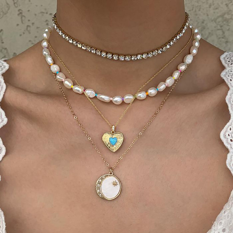 Fashion Personality Creative Ins Style Heart-shaped Necklace