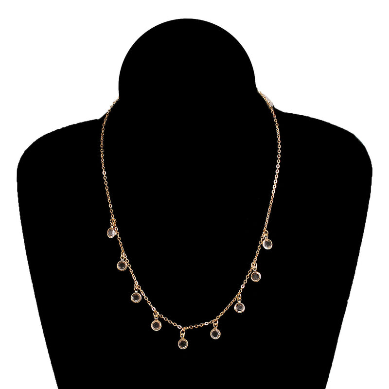 Simple Small Diamond Pendant Ladies Clavicle Chain