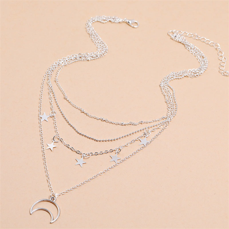 Fashion All-Match Five-Pointed Star Tassel Necklace