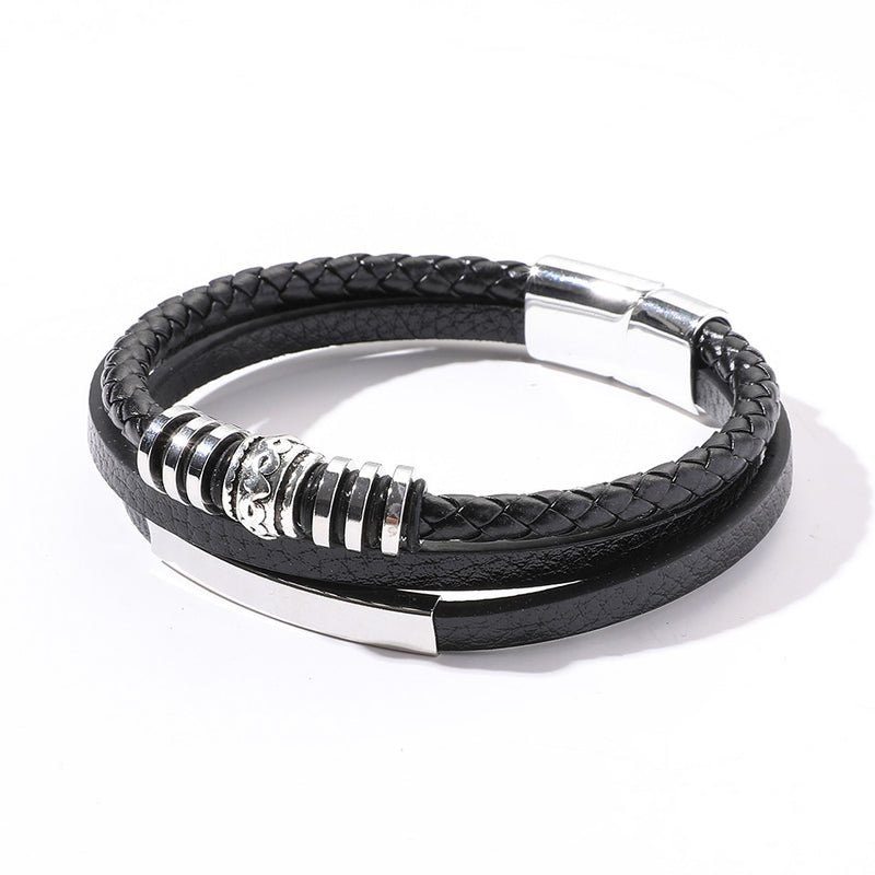 Simple And Fashionable Punk Style Magnetic Multi-layer Bracelet Bracelet