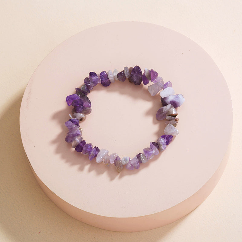 Wind Candy Purple Turquoise Bracelet Natural Rough Stone