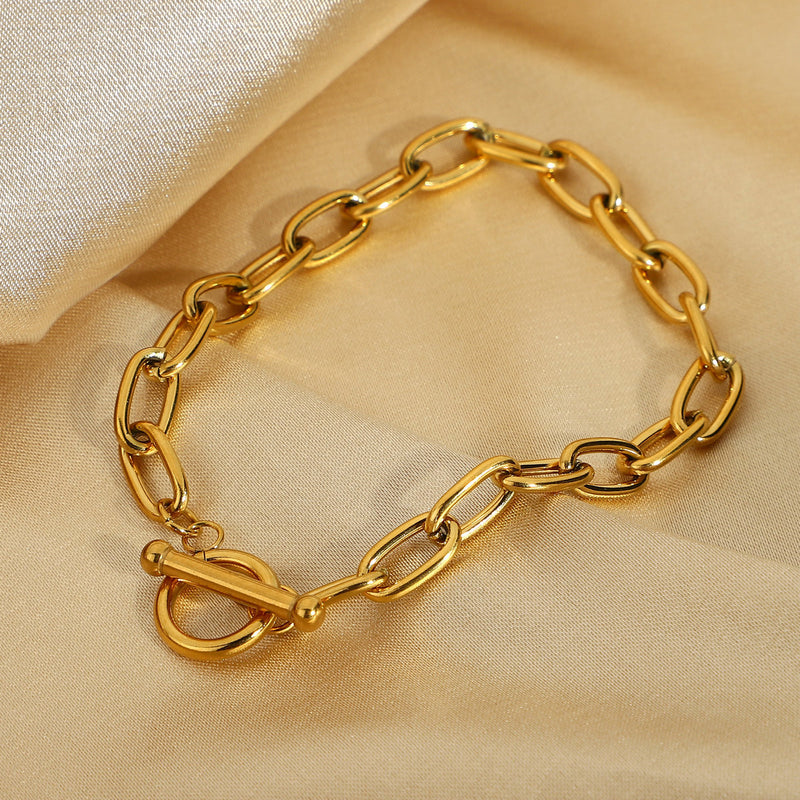 Classic Gold Bracelet Paperclip Bracelet