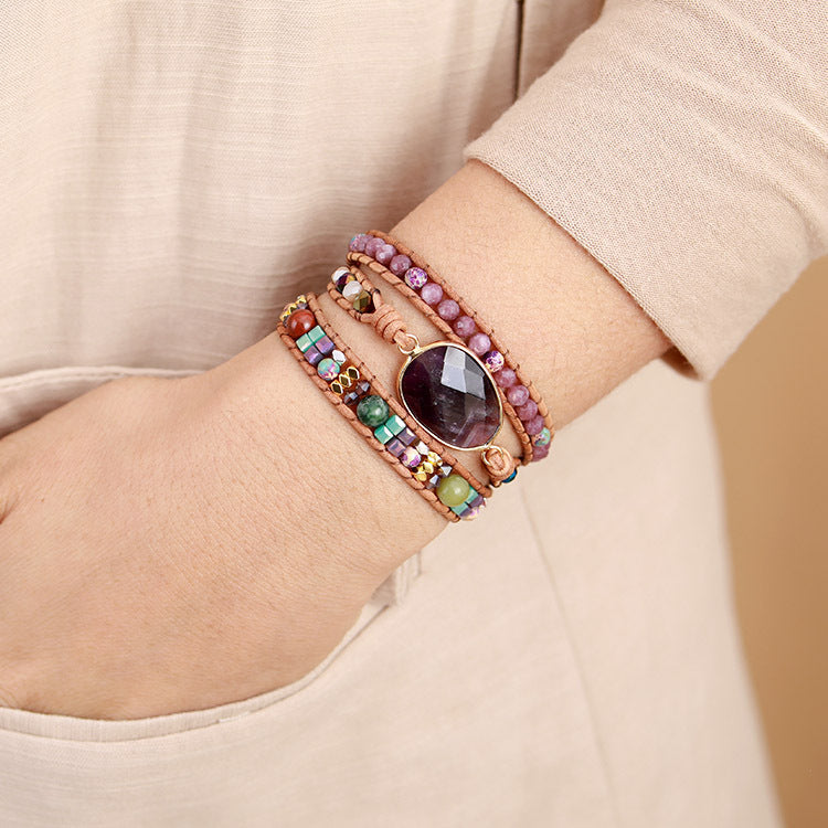 Bohemian Wrap Watchband Bracelet for Women Charms Gifts for Mom