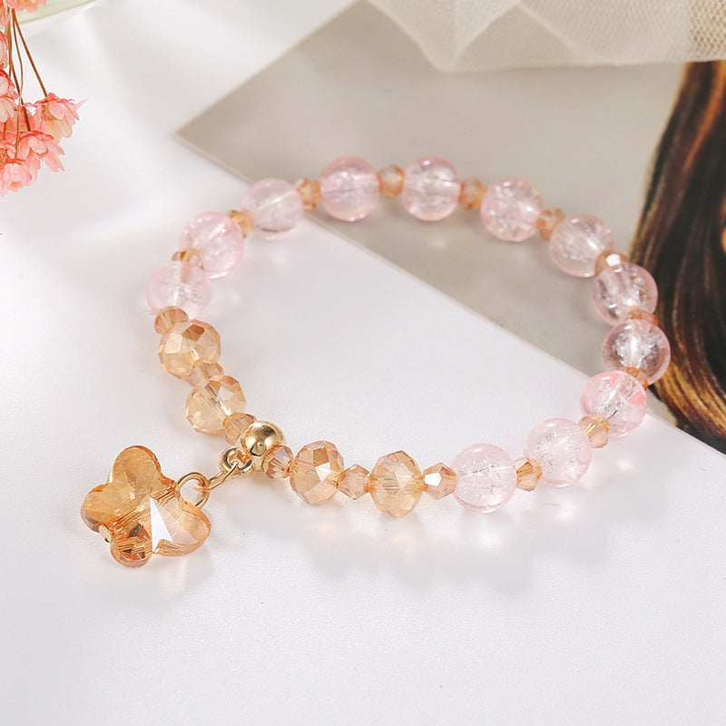 Korean Style Fashion Popping Crystal Small Daisy Bracelet