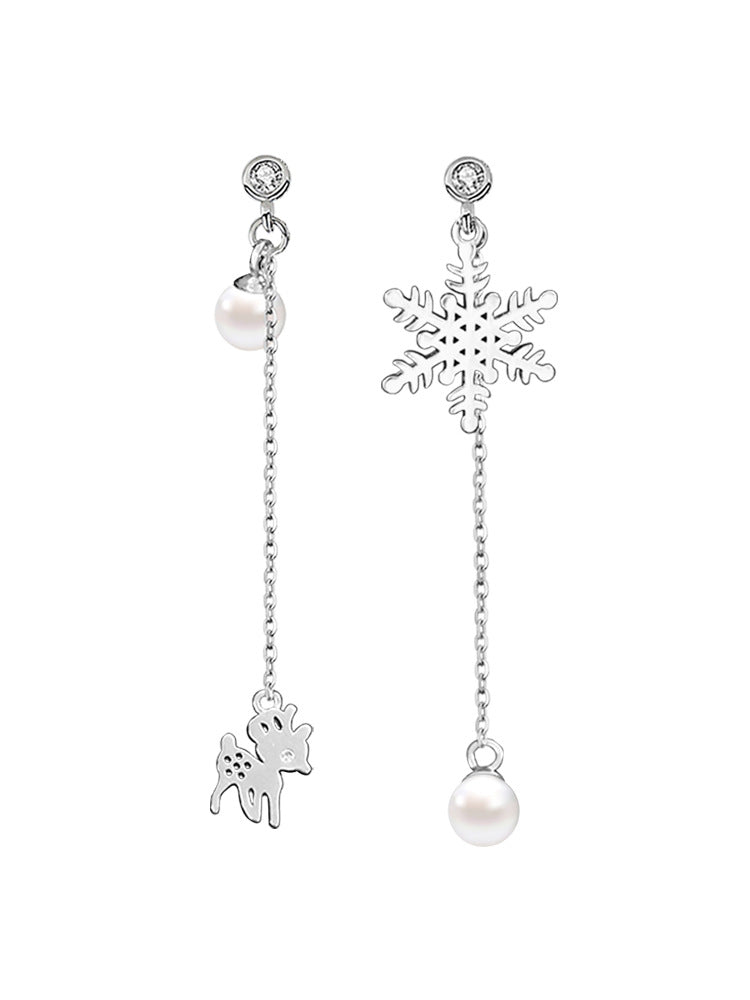 Elk Snowflake Cute Mori Tassel Christmas Accessories