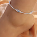 Unique Vintage Element Rhinestone Eye Anklet