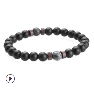 Accessories Men's Bracelets Natural Moonstone Beads Tibetan Buddha Bracelet Lava Stone Diffuser Bracelet