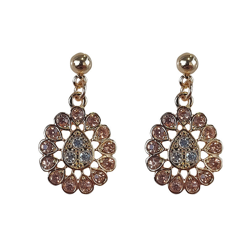 New Forest Flower Earrings With Diamonds