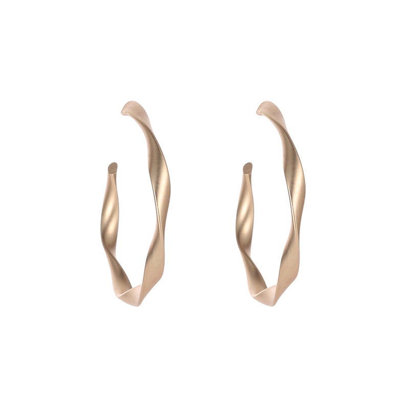 New Creative Simple Geometric Twisted Earrings