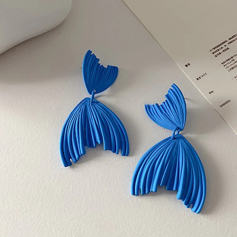 European And American Niche Creative Fishtail Earrings