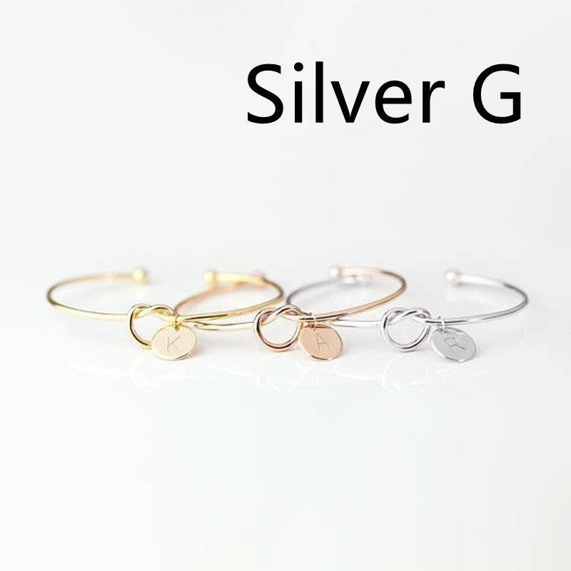 European And American Fashion Dead Knot Letter Bracelet