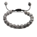 Personalized Volcanic Stone Tiger Eye Chain Couple Bracelet
