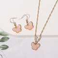 European And American Fashion Butterfly 2-piece Set Jewelry Wholesale