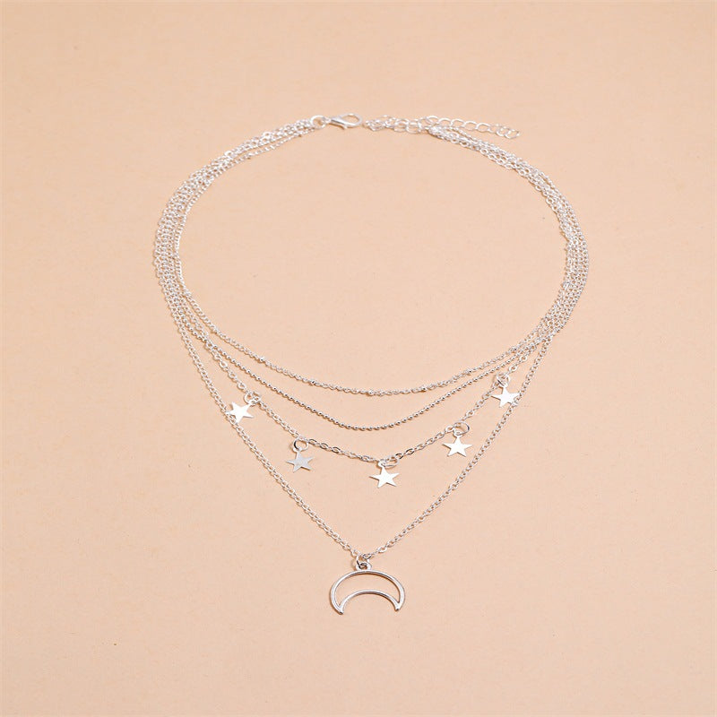 Fashion All-Match Five-Pointed Star Tassel Necklace