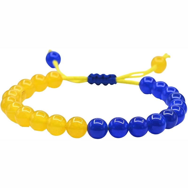 Creative Braided Yellow & Blue Hand Bracelet