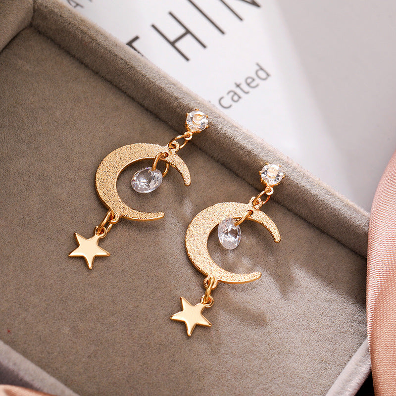 Simple Temperament Wild Five-Pointed Star Earrings