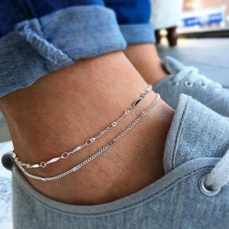 Women's Beach Love Multi-layer Anklet