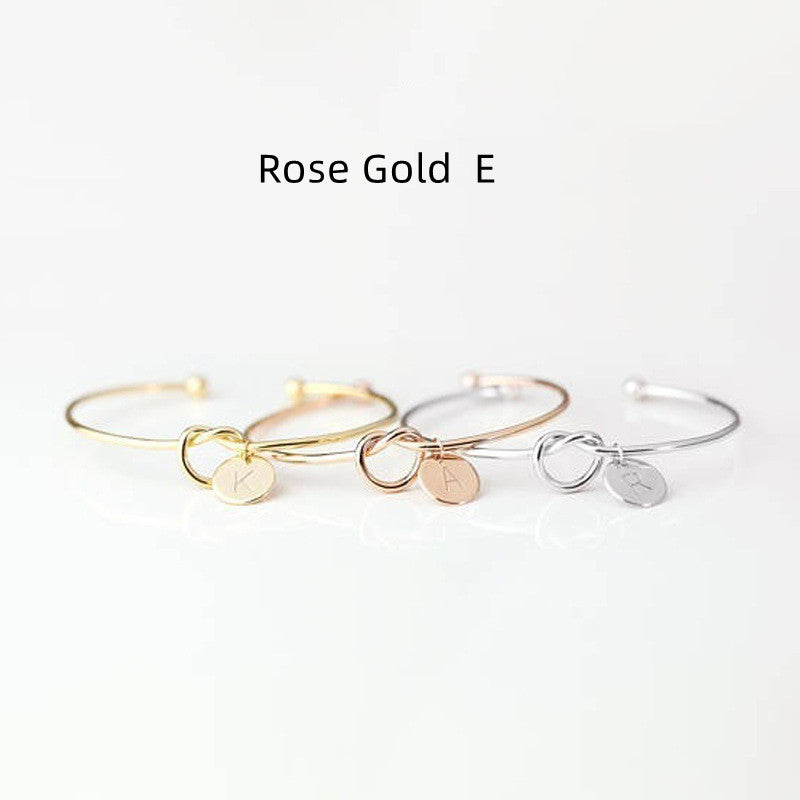 European And American Fashion Dead Knot Letter Bracelet