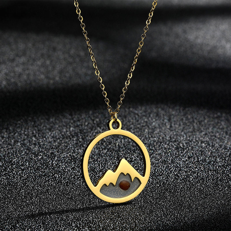 New Mustard Seed Pendant Necklace Mobile Mountain Mustard Seed Jewelry