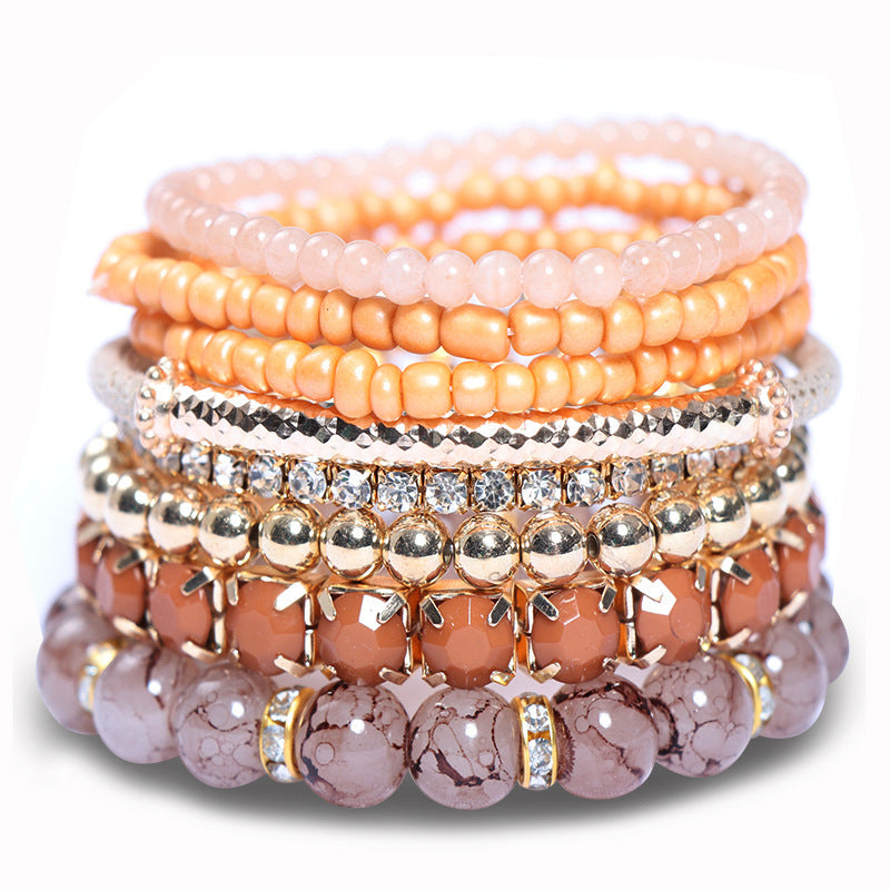 Multi-layer Bohemian Bracelet Micro Glass Bead Bracelet