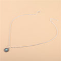 Alloy Round Turquoise Pendant Necklace