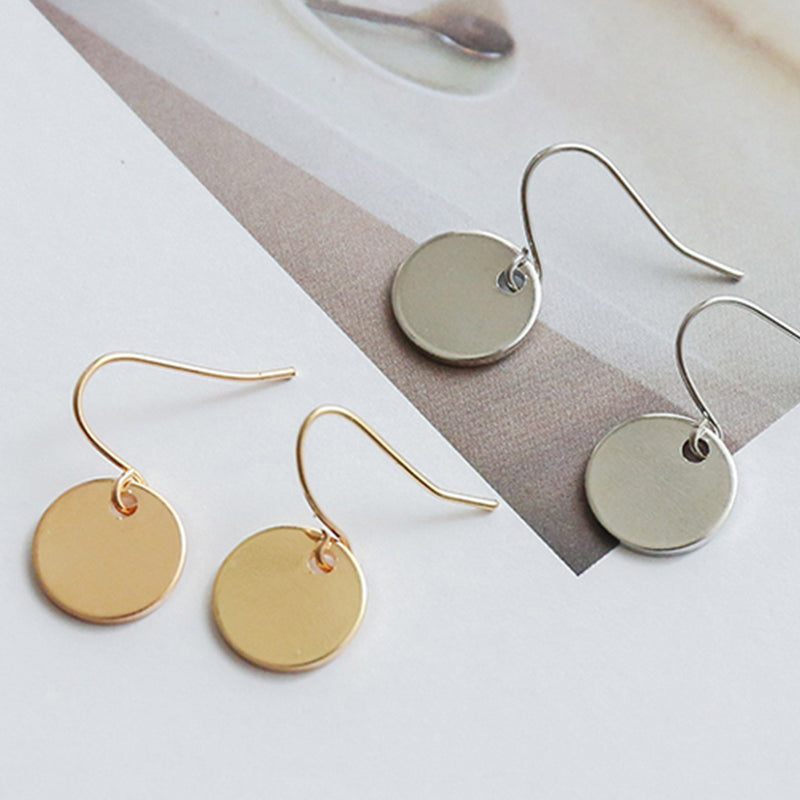 Fashionable Texture Highly Polished Disc Circle