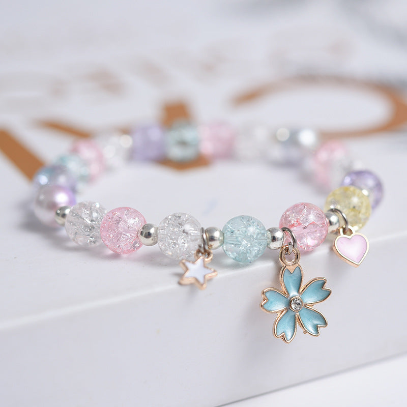 Korean Style Fashion Popping Crystal Small Daisy Bracelet
