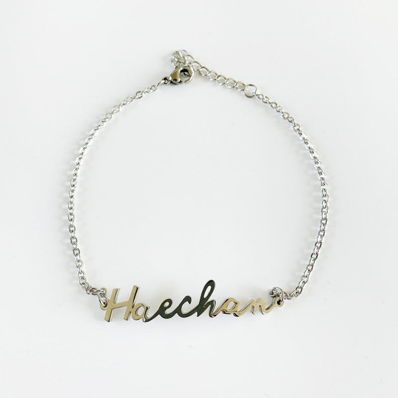 K-POP NCT Member Signature Letter Bracelet