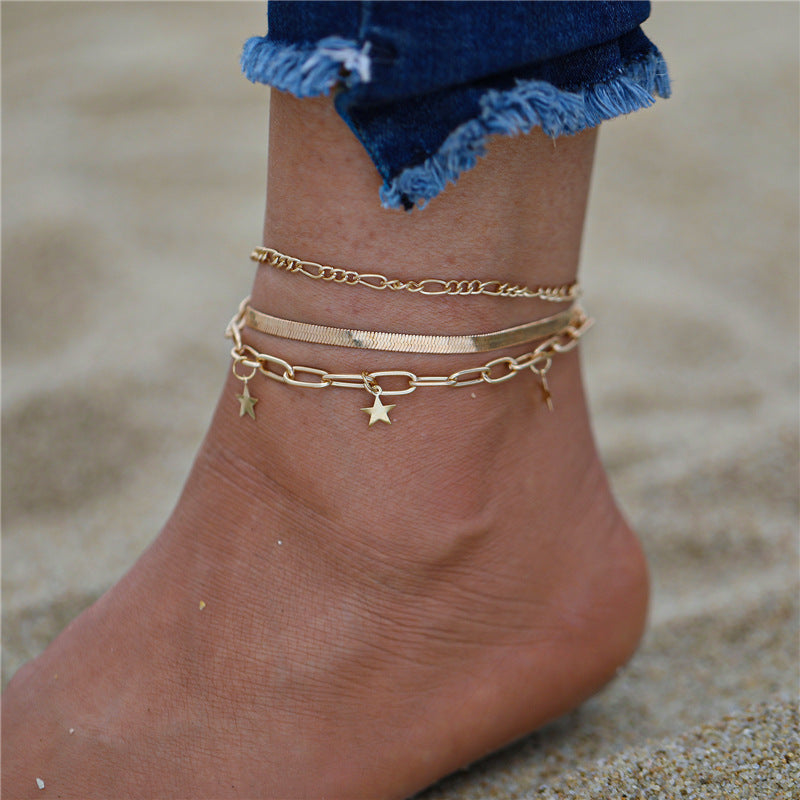 Combination Set Anklet Foot Ornaments