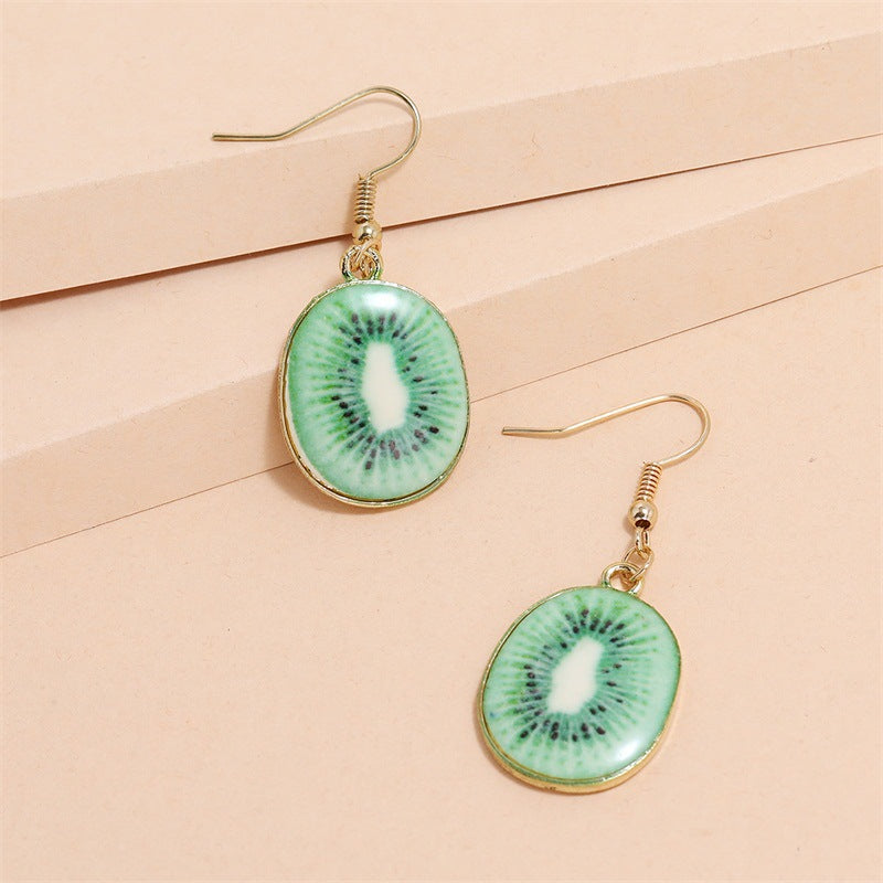 Summer Personality Lemon Earrings