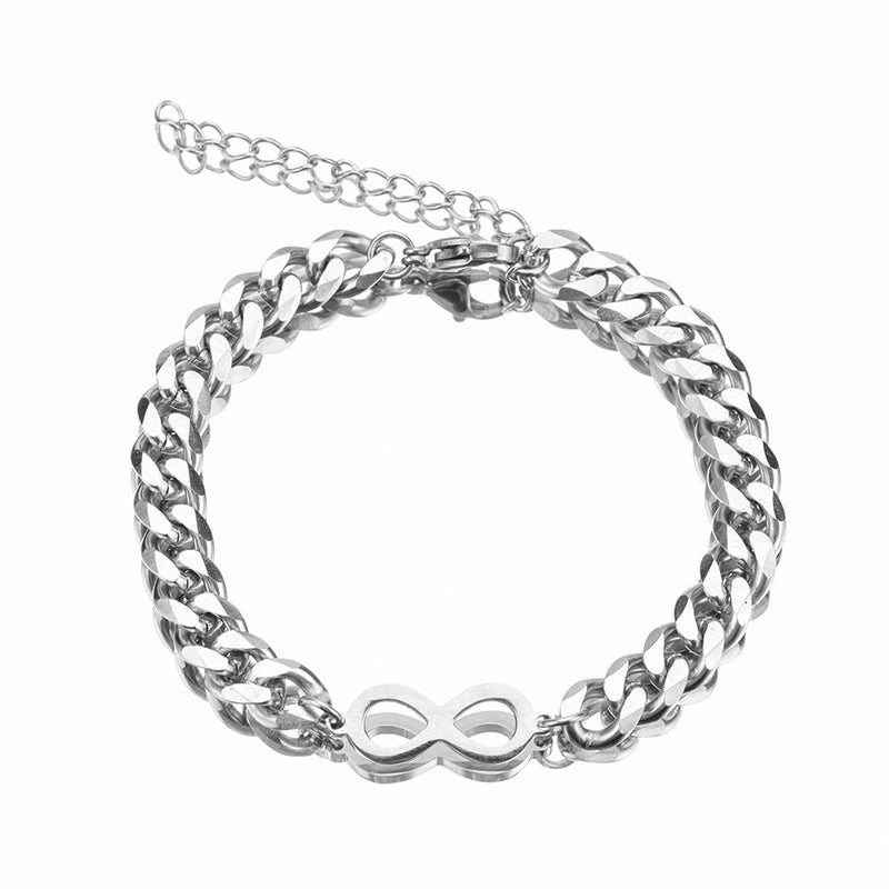 Titanium Cuban Chain Bracelet For Men And Women