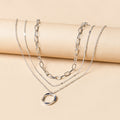 Regular Circle Pendant Fashion Necklace Street Shooting Trendy People