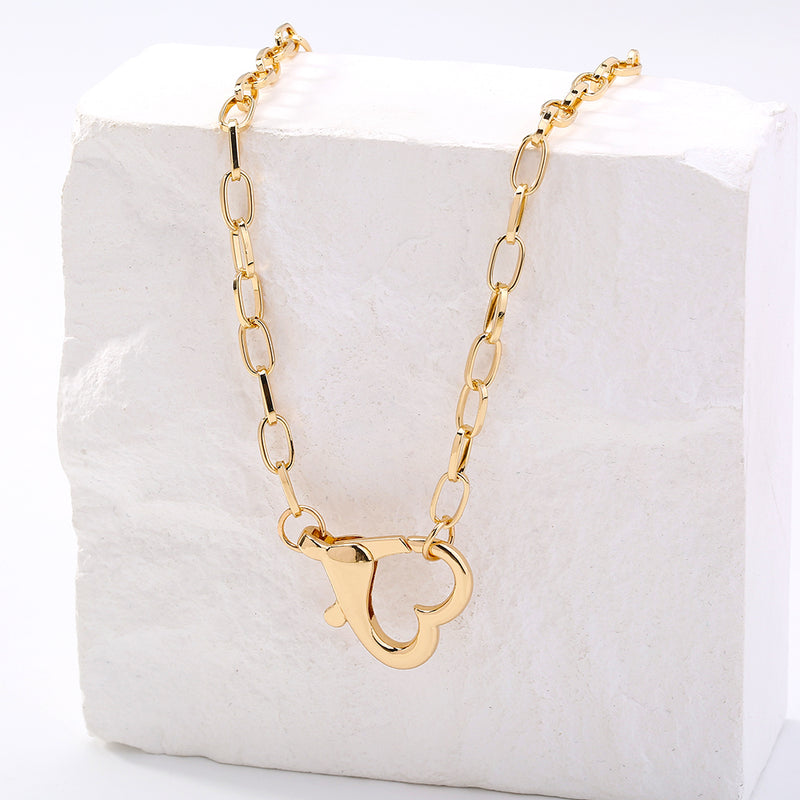 Europe And The United States Creative Fashion New Collarbone Chain Love Necklace INS Woman