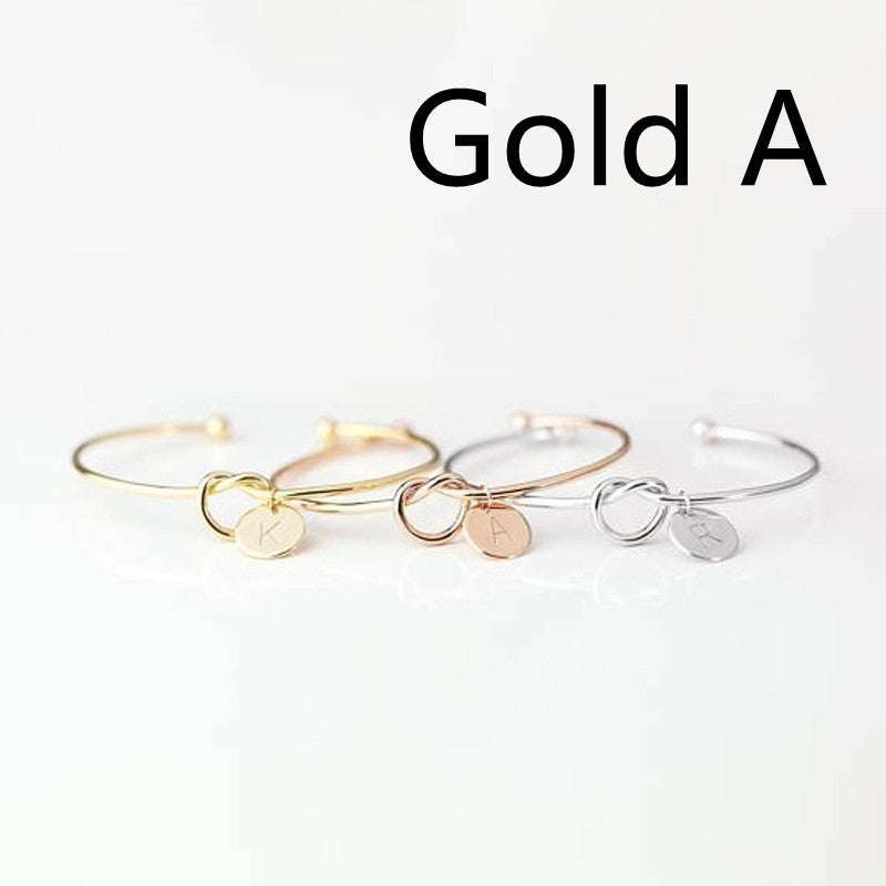 European And American Fashion Dead Knot Letter Bracelet