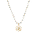 Frosty White Flower Pearl Forest Sweet Summer Chrysanthemum Daisy Clavicle Chain